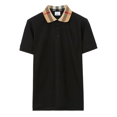 men's burberry polo black|Burberry men's polo outlet.